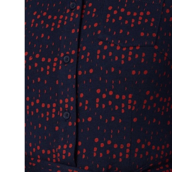 Boden Dress Size 8L Susannah Shirt Dress Long Size 8L Button Down with belt - Picture 14 of 14